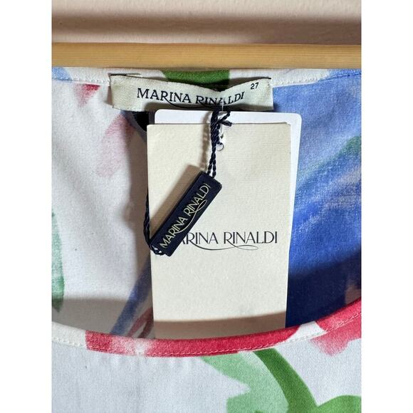 NWT Marina Rinaldi Plus Size Dress Alida 18 Made in Italy Coastal Beach - Picture 3 of 8